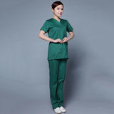 Maxbell Men Women Medical Spa Nursing Clinic Scrub Sets Hospital Uniform XL Green - Aladdin Shoppers