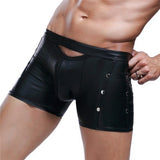 Maxbell Men's Sexy Underwear Solid Common Bronzing Slim Night Pants XXL Black - Aladdin Shoppers