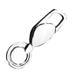 Maxbell Men Alloy Metal Keyfob Car Keyring Keychain Key Chain Ring with Box Silver - Aladdin Shoppers