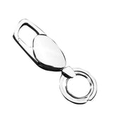 Maxbell Men Alloy Metal Keyfob Car Keyring Keychain Key Chain Ring with Box Silver - Aladdin Shoppers