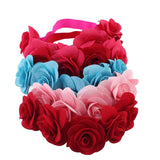 Maxbell Baby Flower Headband Kids Flower Hair For Girls Hairband Headwear C-rose - Aladdin Shoppers