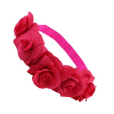 Maxbell Baby Flower Headband Kids Flower Hair For Girls Hairband Headwear C-rose - Aladdin Shoppers