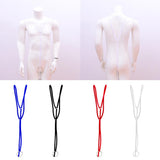 Maxbell Maxbell Sexy Men Buckle Y Shape Harness Underwear Bodysuit Clubwear Costume Blue