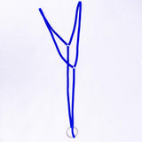 Maxbell Maxbell Sexy Men Buckle Y Shape Harness Underwear Bodysuit Clubwear Costume Blue
