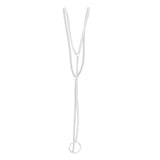 Maxbell Maxbell Sexy Men Buckle Y Shape Harness Underwear Bodysuit Clubwear Costume White