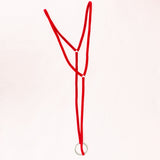 Maxbell Maxbell Sexy Men Buckle Y Shape Harness Underwear Bodysuit Clubwear Costume Red