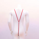 Maxbell Maxbell Sexy Men Buckle Y Shape Harness Underwear Bodysuit Clubwear Costume Red