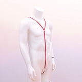 Maxbell Maxbell Sexy Men Buckle Y Shape Harness Underwear Bodysuit Clubwear Costume Red