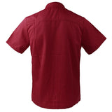 Maxbell 2Pcs Unisex Short Sleeve Chef Jacket Restaurant Cook Uniform 3XL Black+Red