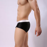 Man's Silky soft Solid Boxer Brief Men's Underwear L Black