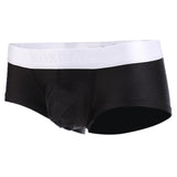 Man's Silky soft Solid Boxer Brief Men's Underwear L Black