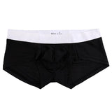 Man's Silky soft Solid Boxer Brief Men's Underwear L Black