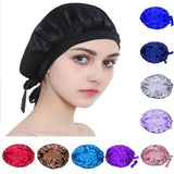 Maxbell 2x Satin Soft Adjustable Night Sleeping Cap Hat Wrap Hair Protection Bonnet