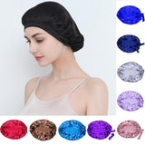 Maxbell 2x Satin Soft Adjustable Night Sleeping Cap Hat Wrap Hair Protection Bonnet