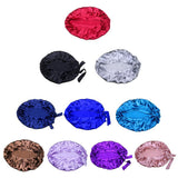 Maxbell 2x Satin Soft Adjustable Night Sleeping Cap Hat Wrap Hair Protection Bonnet