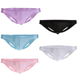 Maxbell Sexy Men C-string Underwear Enhance Pouch Open Butt Lingerie Brief M Pink - Aladdin Shoppers