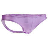 Maxbell Sexy Men C-string Underwear Enhance Pouch Open Butt Lingerie Brief M Purple - Aladdin Shoppers