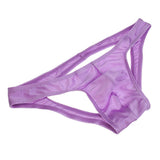Maxbell Sexy Men C-string Underwear Enhance Pouch Open Butt Lingerie Brief M Purple - Aladdin Shoppers
