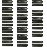 Maxbell 20 Piece Snapback Hat Cap Plastic Replacement Repair Snap Buckle Strap Black - Aladdin Shoppers