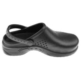 Men Women Cook Medical Nursing Shoes Ultralite Clogs with Strap 40 Black