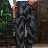 Maxbell 2x Chef Working Pants Elastic Cook Work Trousers XXL Stripe + Houndstooth