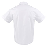 Maxbell 2 Pieces White Red Chef Jacket Coat Breathable Mesh Waiter Hotel Kitchen Top