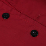 Maxbell Pack of 2 Wine Red & Black Unisex Chef Jacket Coat Kitchen Uniform Air Mesh Short Sleeves