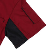 Maxbell Pack of 2 Wine Red & Black Unisex Chef Jacket Coat Kitchen Uniform Air Mesh Short Sleeves - Aladdin Shoppers