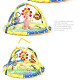 Maxbell Musical Baby Bear Playmat Tummy Time Activity Gym Floor Mat Monkey - Aladdin Shoppers