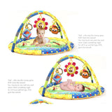 Maxbell Musical Baby Bear Playmat Tummy Time Activity Gym Floor Mat Monkey - Aladdin Shoppers