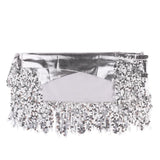 2 Pieces Belly Dance Waist Chain Hip Skirt Scarf with Sequins Tassel Womens