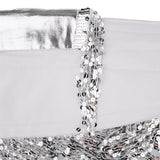 2 Pieces Belly Dance Waist Chain Hip Skirt Scarf with Sequins Tassel Womens