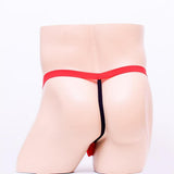 Maxbell Mens Sexy Mini Lace See-through Pouch G-string T-back Briefs Underwear Red - Aladdin Shoppers