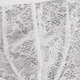 Maxbell Men Sexy lace Boxer Briefs Low Rise Lingerie Mesh Trunks Underwear L white - Aladdin Shoppers