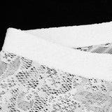 Maxbell Men Sexy lace Boxer Briefs Low Rise Lingerie Mesh Trunks Underwear L white - Aladdin Shoppers