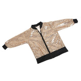 Babies Kids Girls Coat Sequin Shining Long Sleeve Outwear Jacket Coat 18-24M