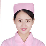 Maxbell 2Pcs Nurse Hat Fancy Dress Costume Party Accessory Nurse Caps White and Pink