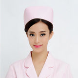Maxbell 2Pcs Nurse Hat Fancy Dress Costume Party Accessory Nurse Caps White and Pink