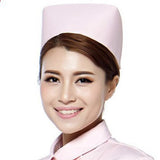 Maxbell 2Pcs Nurse Hat Fancy Dress Costume Party Accessory Nurse Caps White and Pink