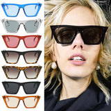 Retro Cat eye Women Man Sunglasses Male Female Eyewear UV400 Orange