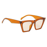 Retro Cat eye Women Man Sunglasses Male Female Eyewear UV400 Orange