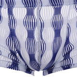Maxbell Sexy Low Waist Men's Flat Pants Boxer Underwear Mesh Underpants 28 Blue - Aladdin Shoppers