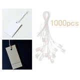 Maxbell 2000x Clothing Hang Tag String Fastener Labeling Tagging Square Black/ White