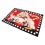 Maxbell 2 Pcs Pack Chef Kitchen Area Rug Anti-Skid Living Bedroom Floor Mat Carpets