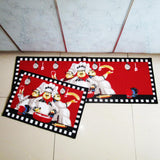 Maxbell 2 Pcs Pack Chef Kitchen Area Rug Anti-Skid Living Bedroom Floor Mat Carpets