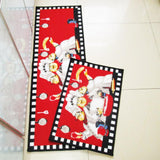Maxbell 2 Pcs Pack Chef Kitchen Area Rug Anti-Skid Living Bedroom Floor Mat Carpets