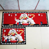 Maxbell 2 Pcs Pack Chef Kitchen Area Rug Anti-Skid Living Bedroom Floor Mat Carpets