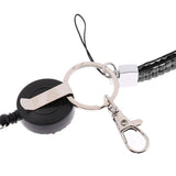 Maxbell 2pieces Rhinestone Lanyard with Retractable Reel Vertical ID Badge Holder