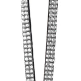 Maxbell 2pieces Rhinestone Lanyard with Retractable Reel Vertical ID Badge Holder