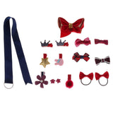 Maxbell 16 Pieces Kids Baby Girl Bow Hair Clips Flower Barrette Pins Gift 16 Pcs-Red - Aladdin Shoppers